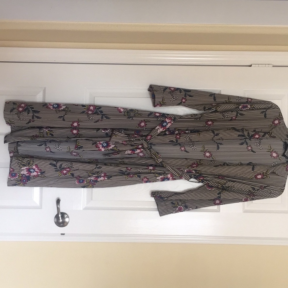 Audrey 3+1 Long Floral Robe